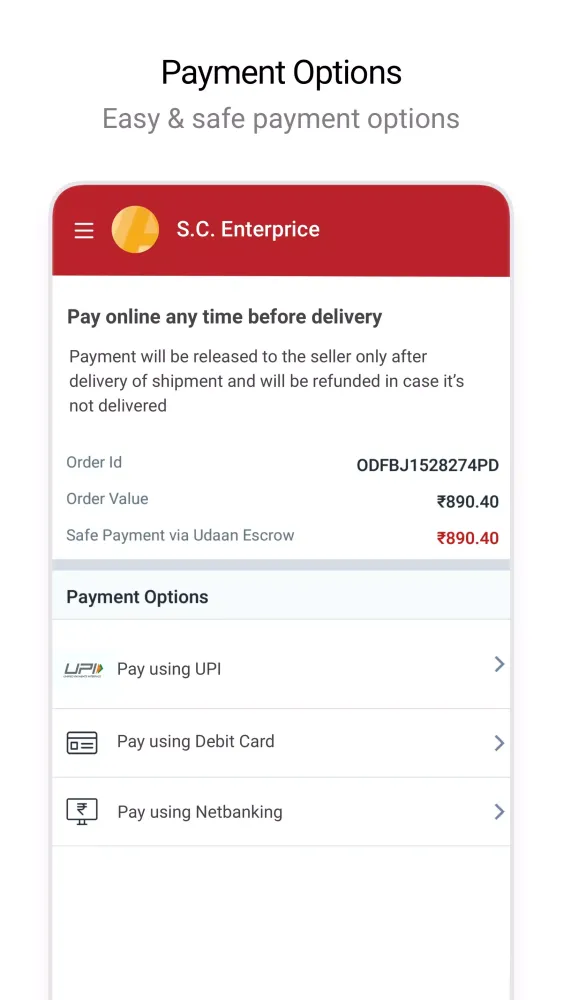 Ảnh chụp màn hình của udaan: B2B for Retailers