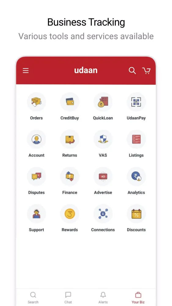 Ảnh chụp màn hình của udaan: B2B for Retailers