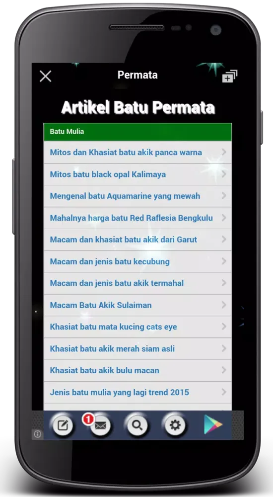 Zrzuty ekranu Buku Pintar Batu Permata