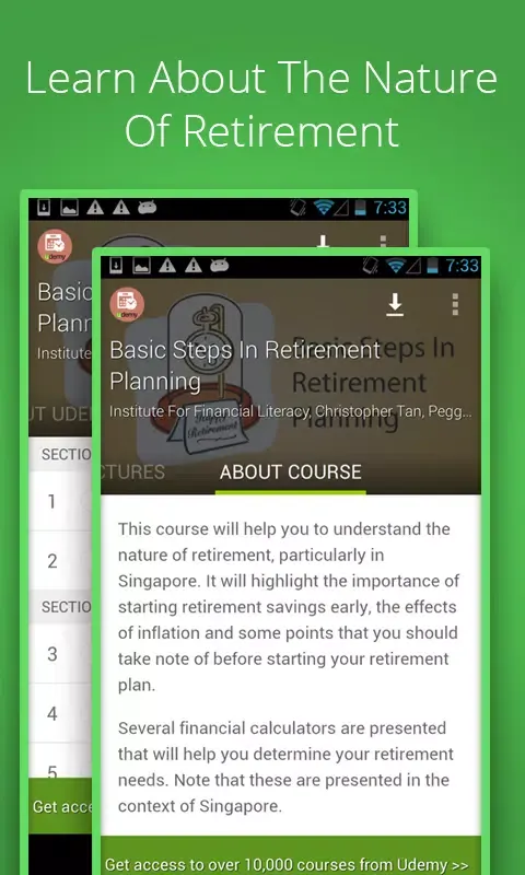Retirement Planning Course应用截图