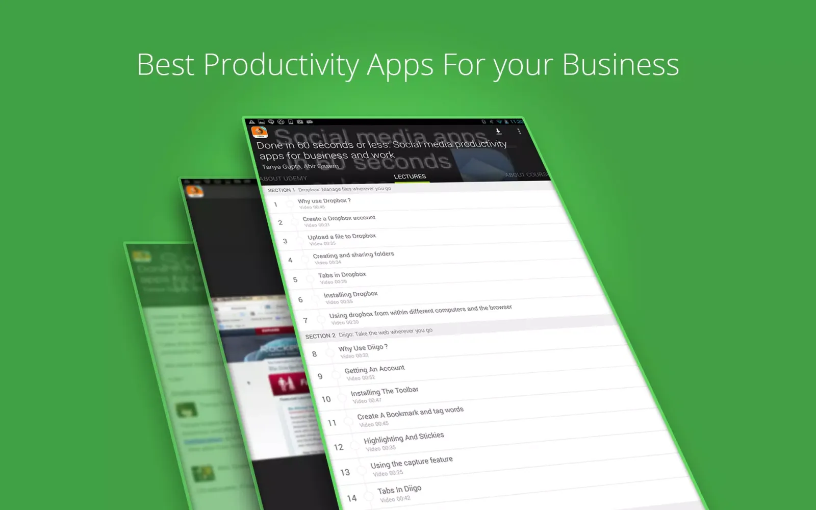 Productivity Apps Tutorials Screenshots