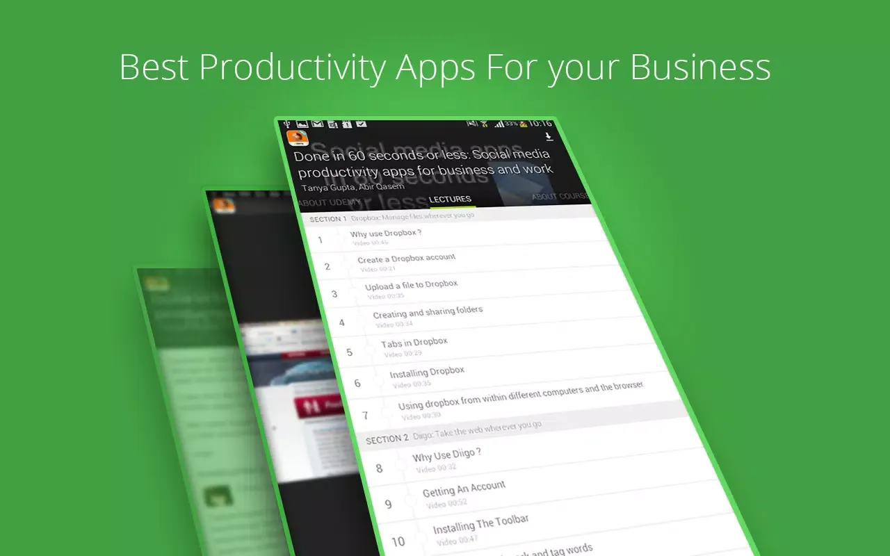 Productivity Apps Tutorials Screenshots