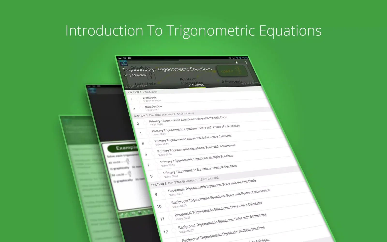 Trigonometric Equations Course Screenshots