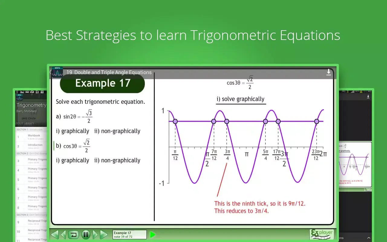 Trigonometric Equations Course Screenshots