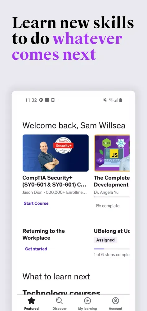 Udemy Business Screenshots