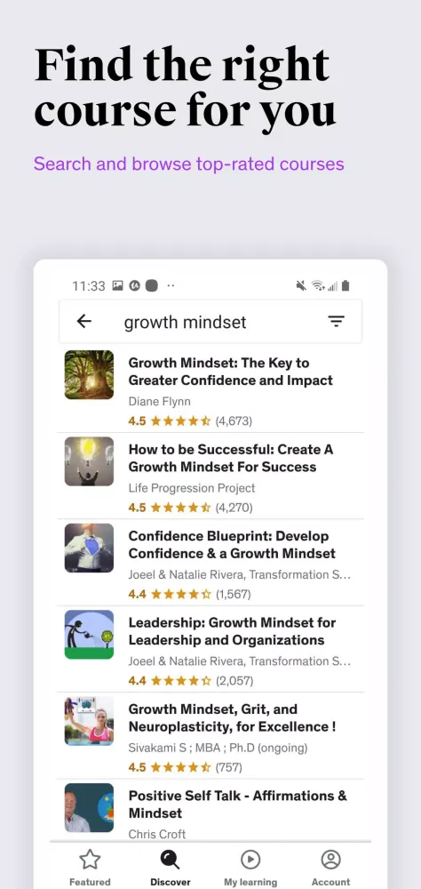 Udemy Business Screenshots