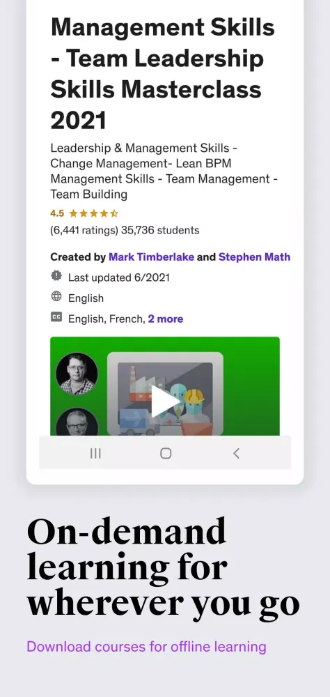 Udemy Business Screenshots