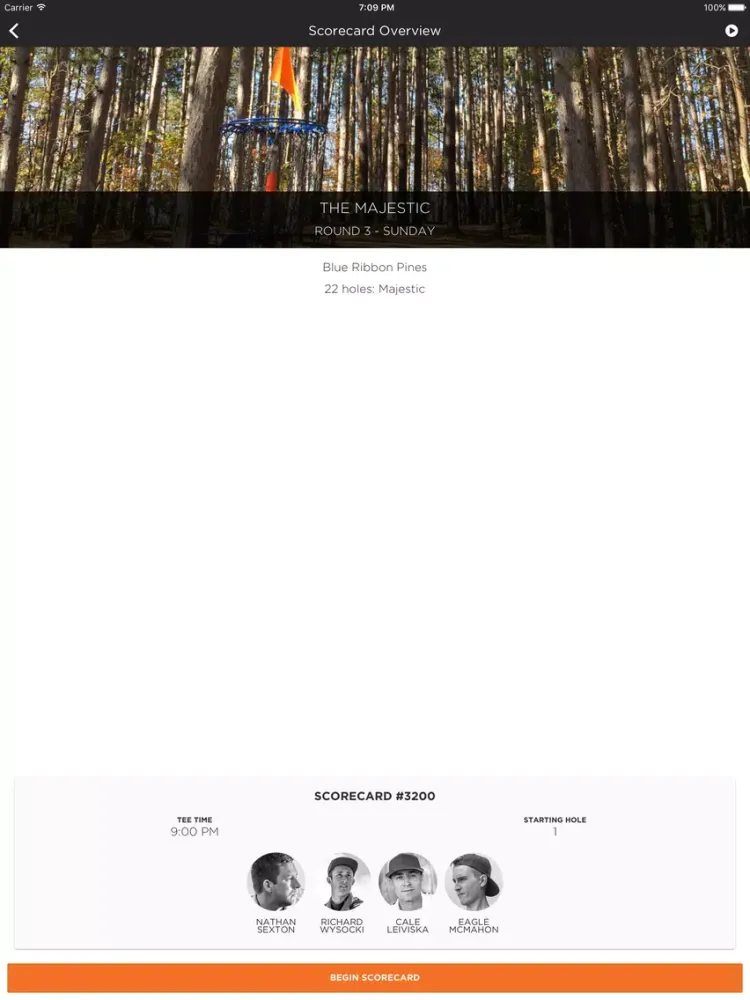 Capturas de tela do UDisc Live - Scorekeeper App iPad 