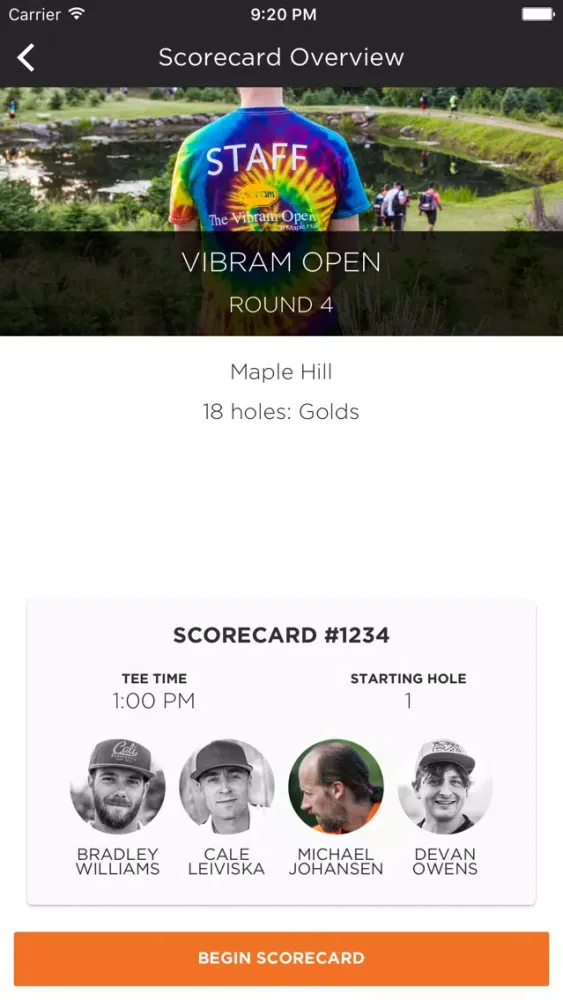 Capturas de tela do UDisc Live - Scorekeeper App