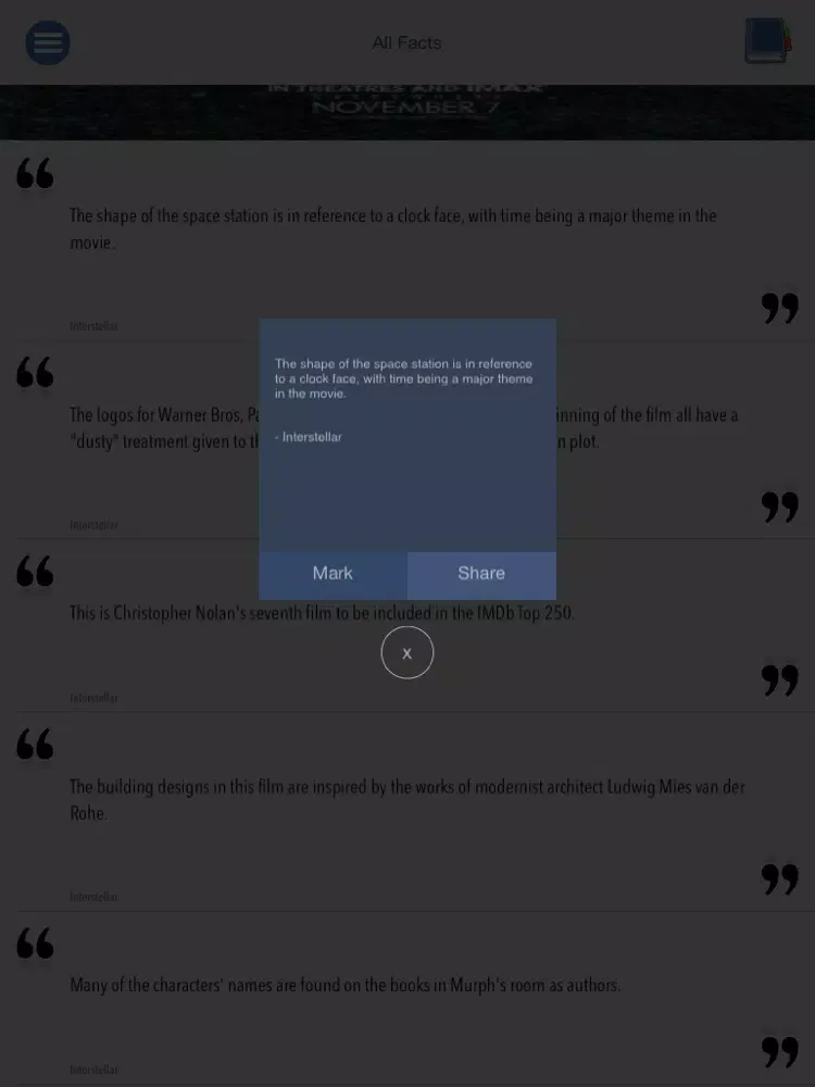 Entertainment Facts - Movie, TV and Game Trivia iPad  Screenshots