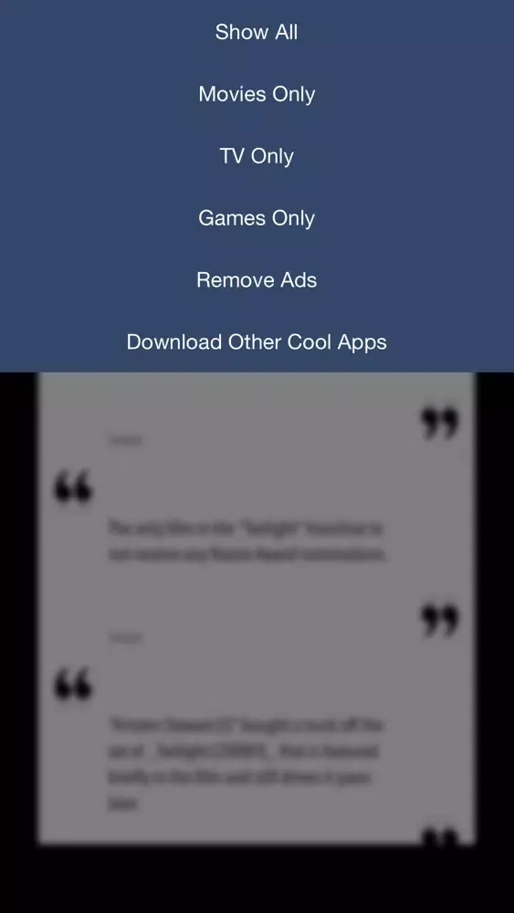 Entertainment Facts - Movie, TV and Game Trivia Screenshots