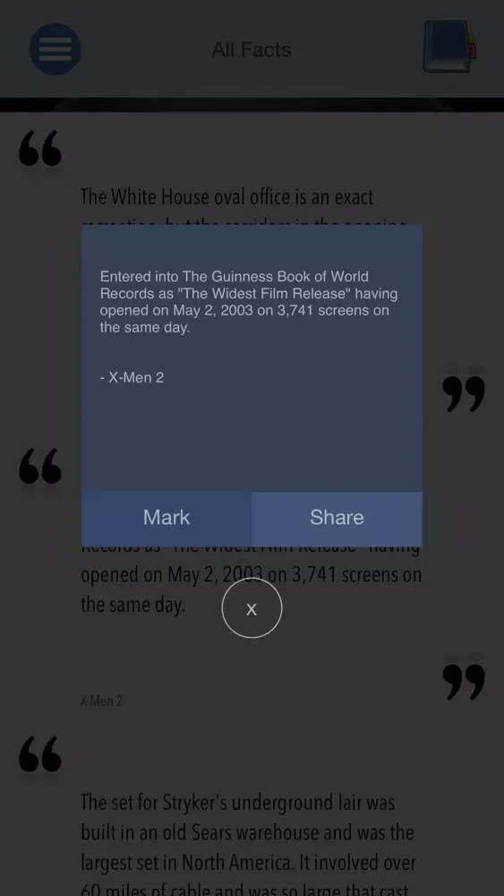 Entertainment Facts - Movie, TV and Game Trivia Screenshots