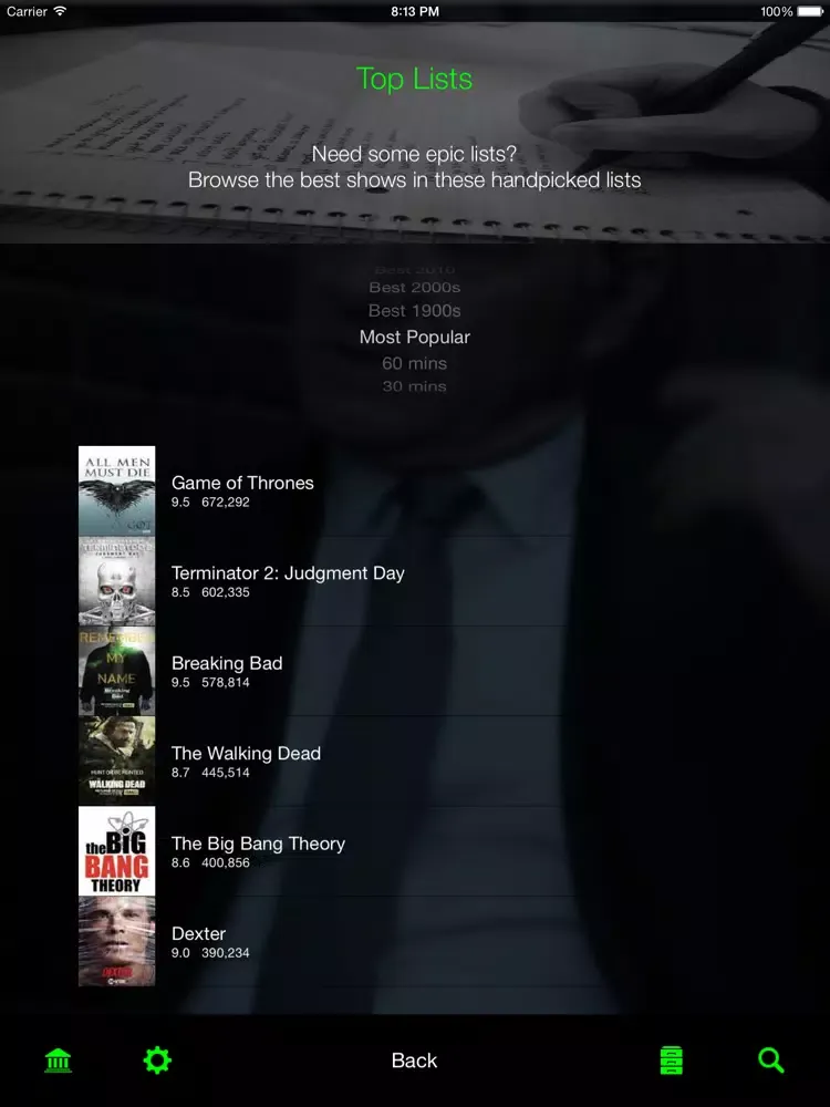 Find My Show iPad  스크린샷