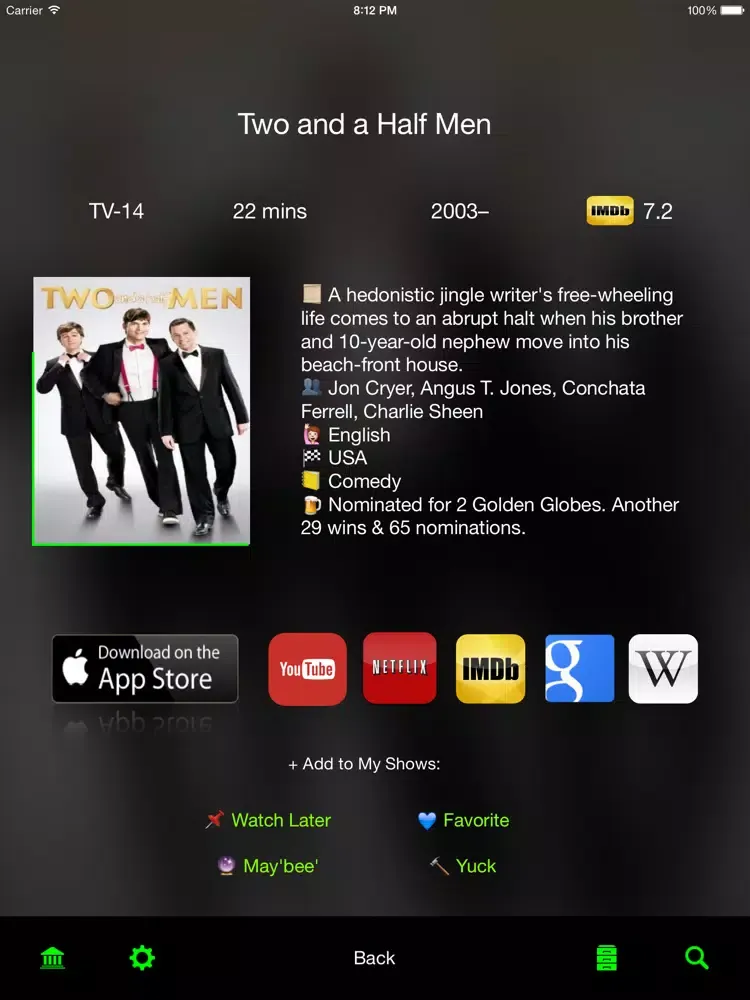 Find My Show iPad  스크린샷