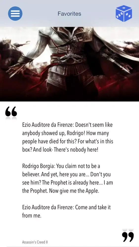 Capturas de tela do 88-Quotes - Epic Movie, TV and Game quotes