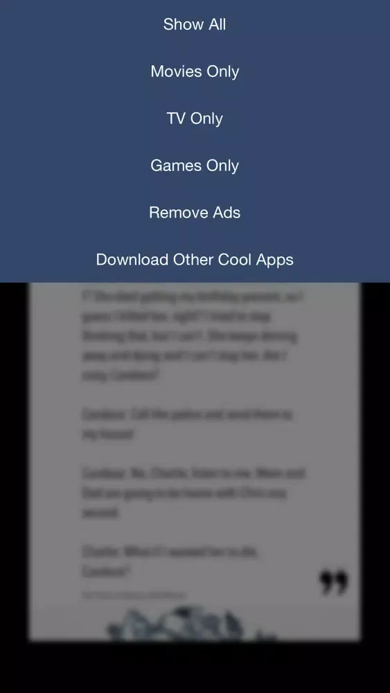 Capturas de tela do 88-Quotes - Epic Movie, TV and Game quotes