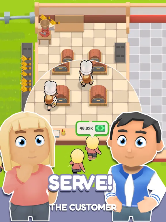 Ảnh chụp màn hình của Idle Food Tycoon 3D iPad 