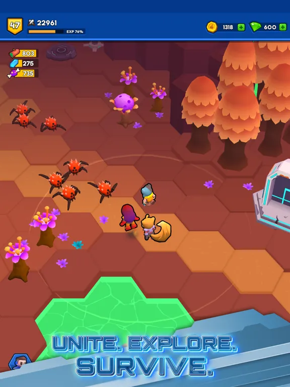 Capturas de tela do Space Heroes: Epic Galaxy RPG iPad 