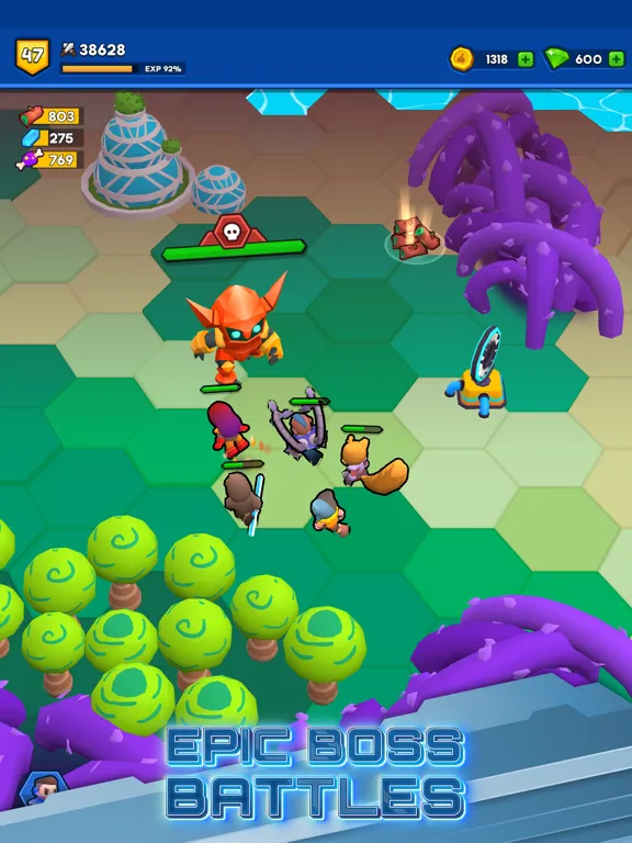 Capturas de tela do Space Heroes: Epic Galaxy RPG iPad 