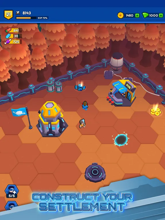 Capturas de tela do Space Heroes: Epic Galaxy RPG iPad 