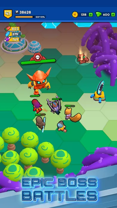 Capturas de tela do Space Heroes: Epic Galaxy RPG