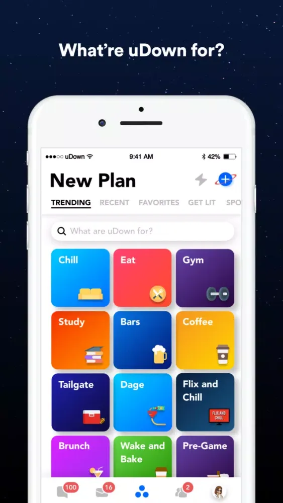 Скриншоты uDown - Plan, Chat & Hangout!