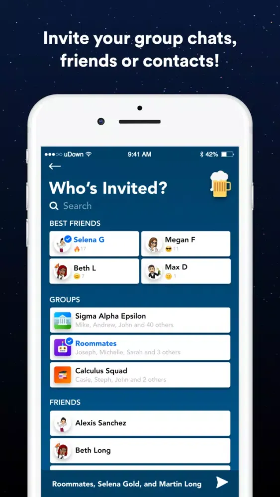 Скриншоты uDown - Plan, Chat & Hangout!