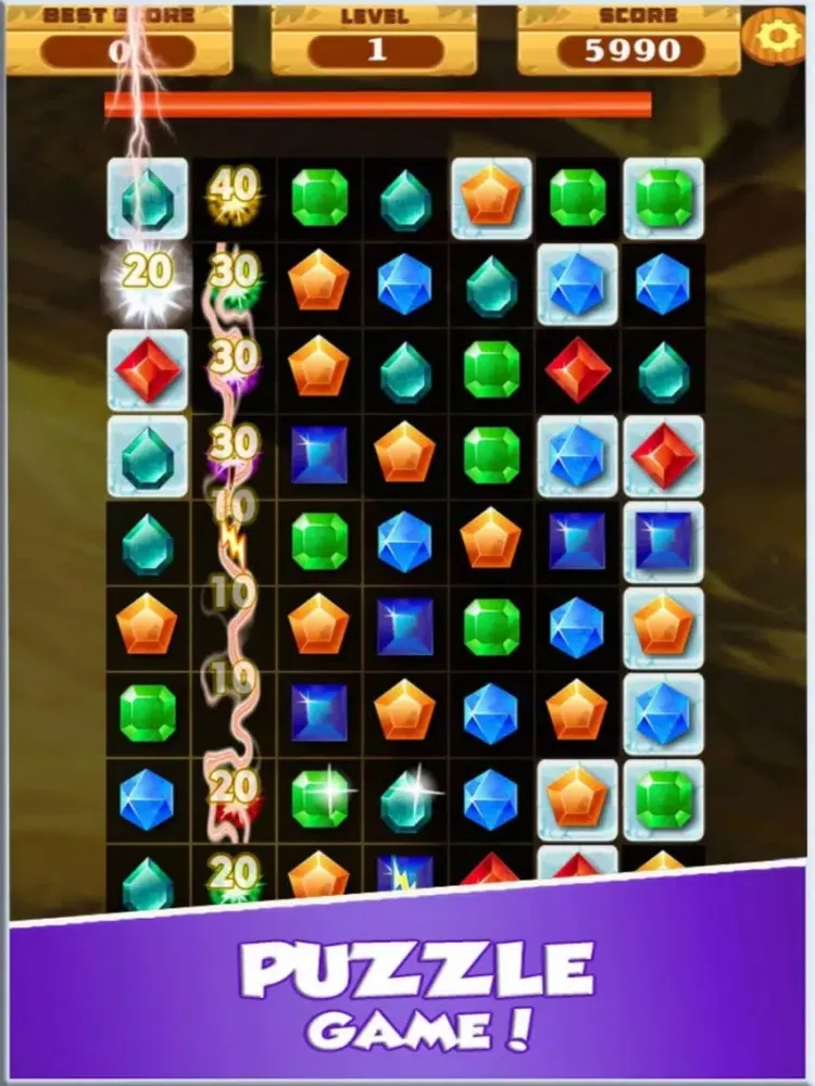 صور Gems Thunder Match3 iPad 
