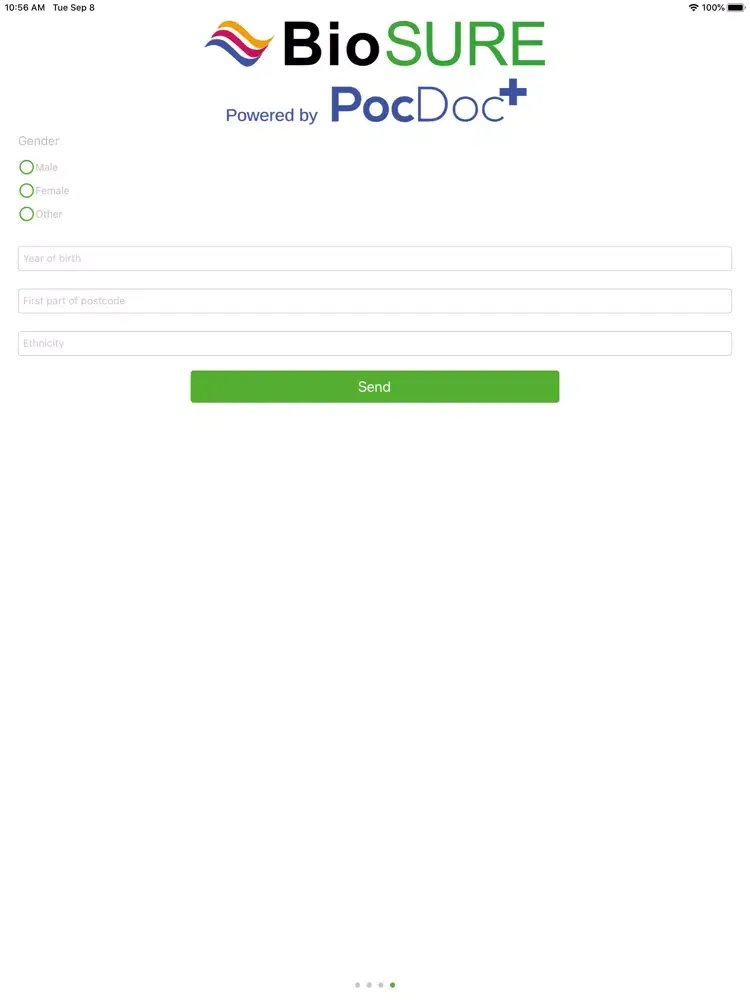 BioSure powered by PocDoc iPad  Screenshots