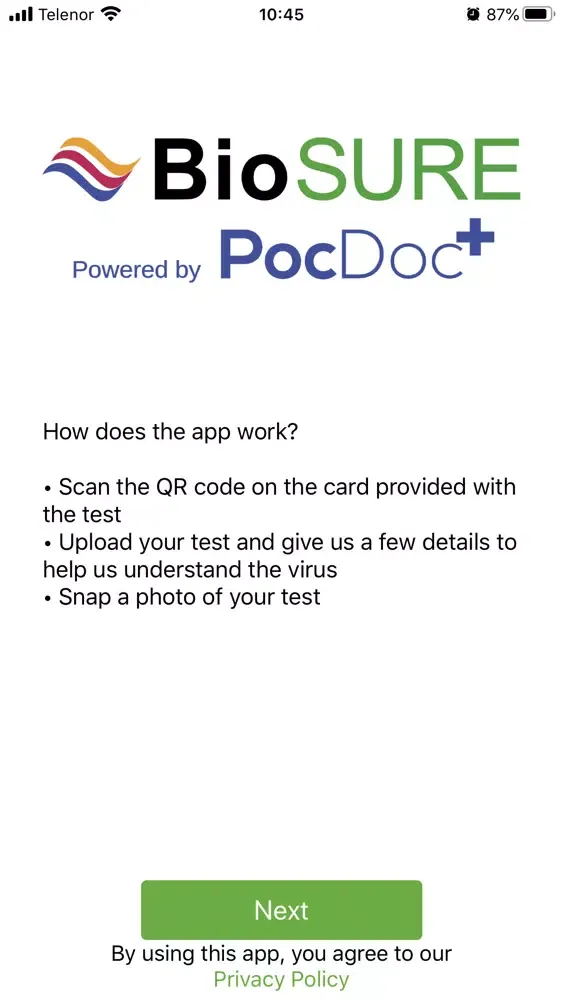 BioSure powered by PocDoc Screenshots