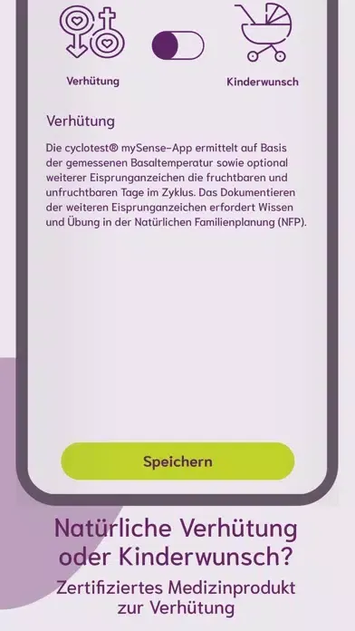 Скриншоты cyclotest mySense NFP App