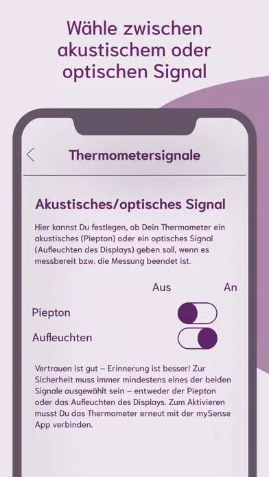 Скриншоты cyclotest mySense NFP App