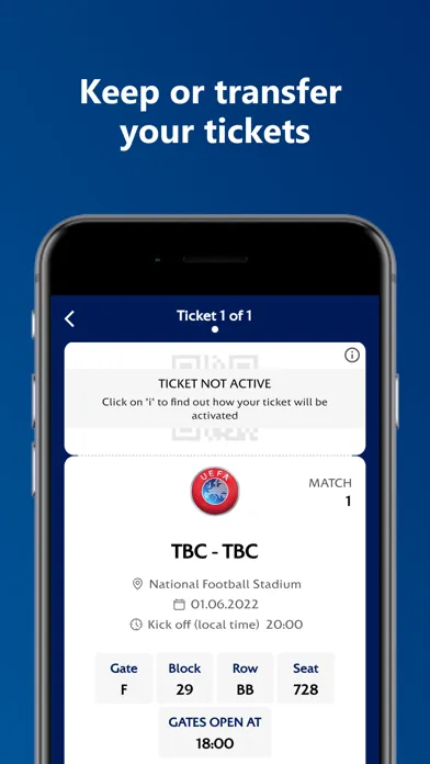 Скриншоты UEFA Mobile Tickets