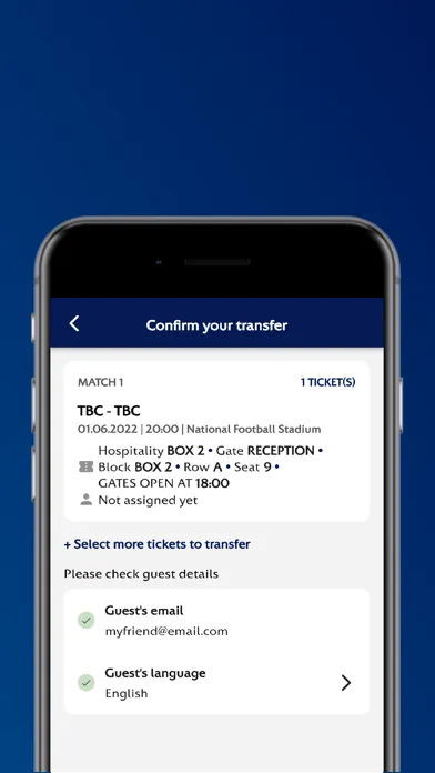 Скриншоты UEFA Mobile Tickets