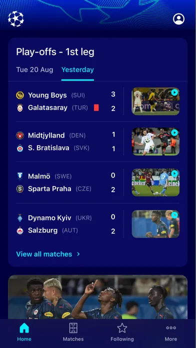 Capturas de pantalla de Champions League Official