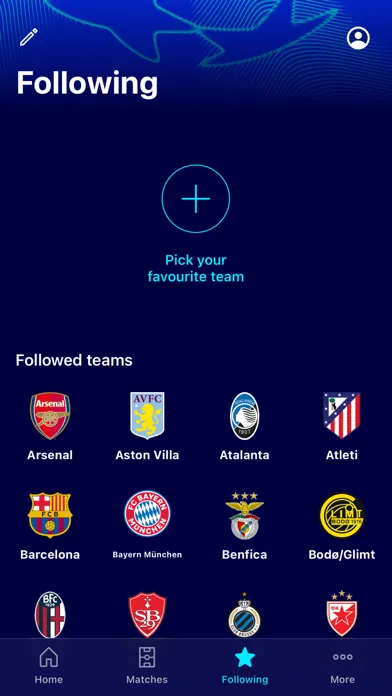 Capturas de pantalla de Champions League Official
