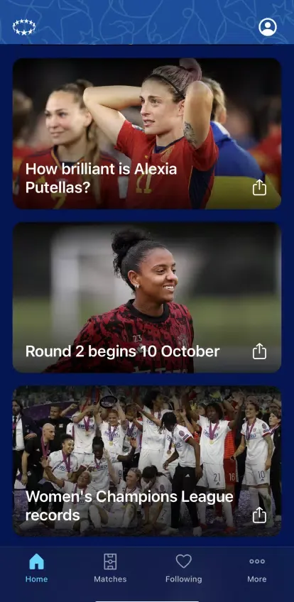 Capturas de pantalla de UEFA Women's Champions League