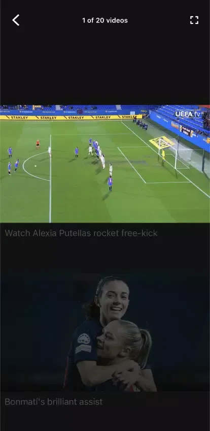 Capturas de pantalla de UEFA Women's Champions League
