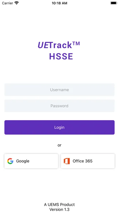 UETrack™ - HSSE Ekran Görüntüleri