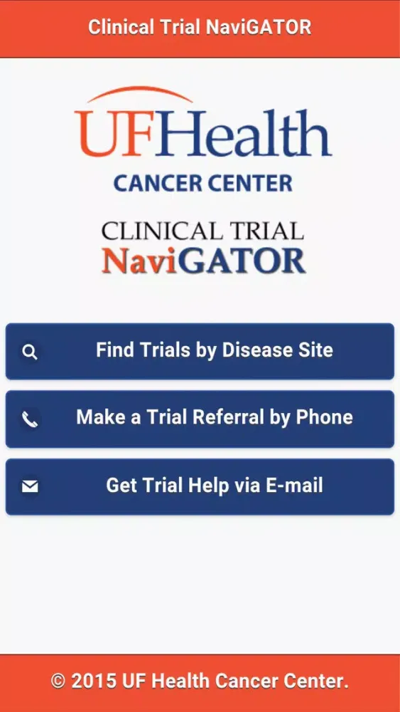 Captures d'écran de UFHCC Clinical Trial NaviGATOR