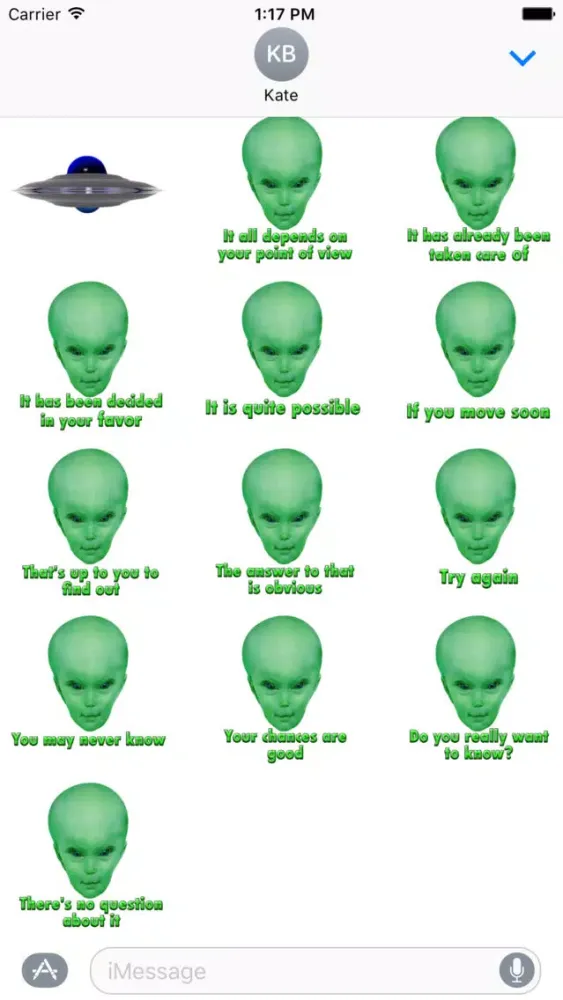 Ask An Alien Sticker Pack স্ক্রিনশট