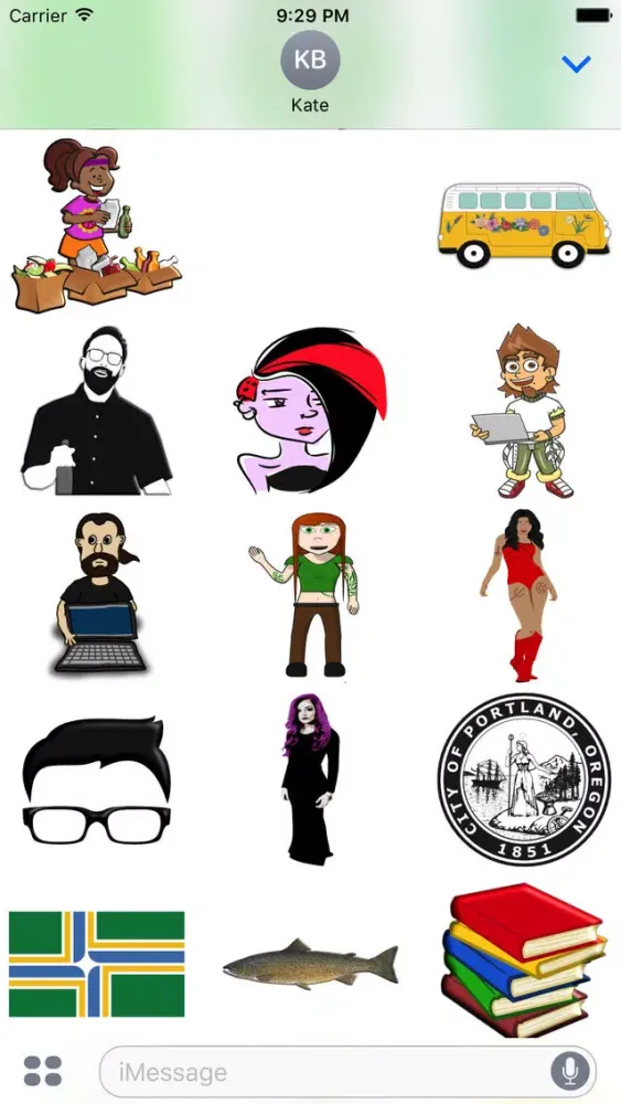 Portland Oregon Sticker Pack应用截图