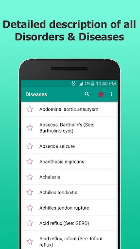 Diseases Dictionary Offline Screenshots