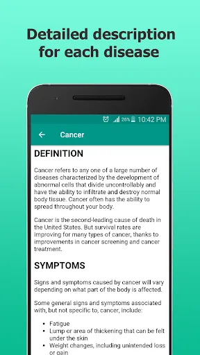 Diseases Dictionary Offline Screenshots