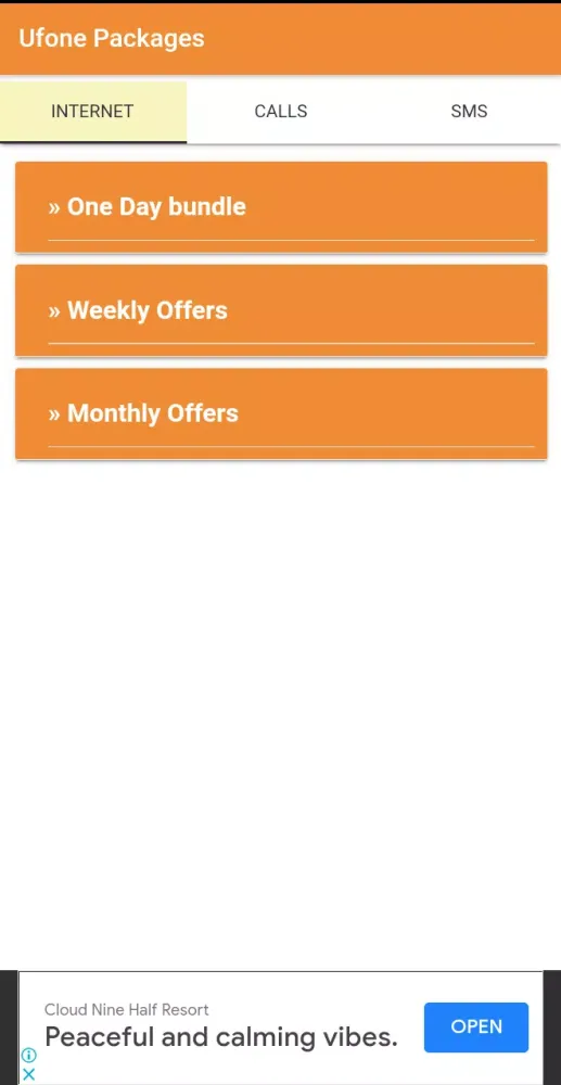 Скриншоты Ufone Packages 2025