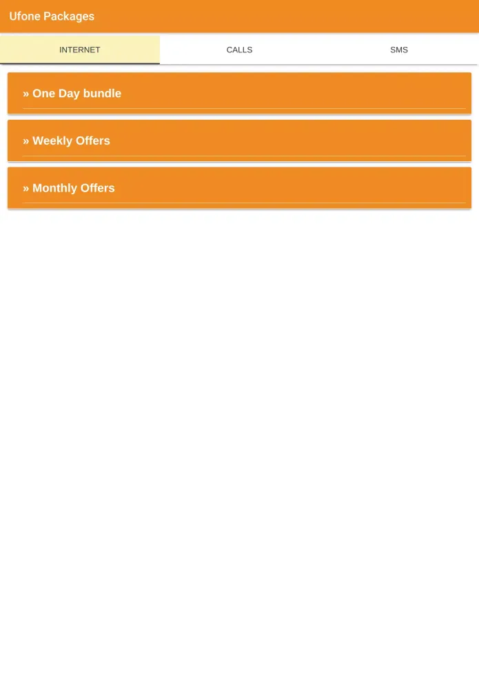 Скриншоты Ufone Packages 2025