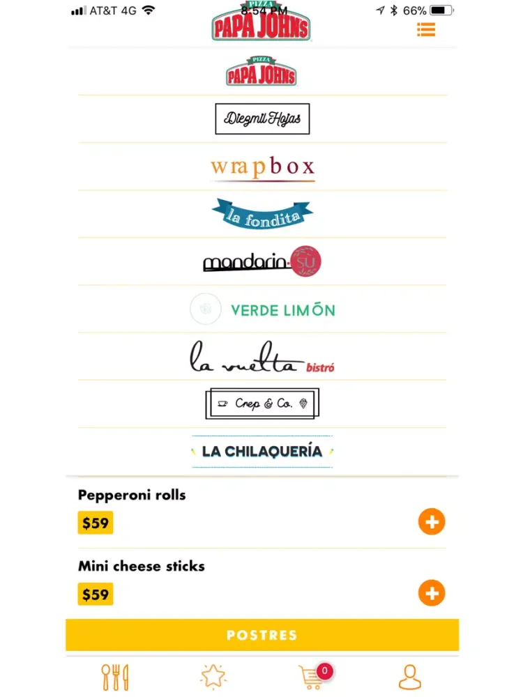 Zrzuty ekranu U-Food iPad 