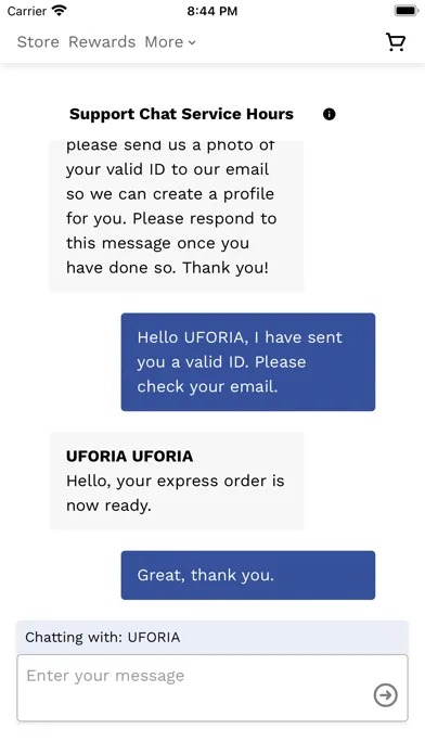 Ảnh chụp màn hình của UFORIA