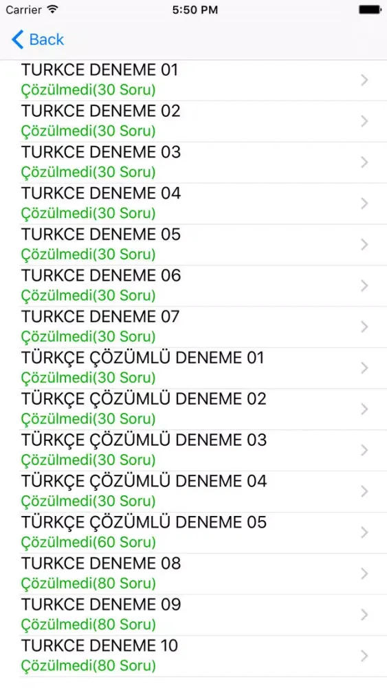 DGS Dikey Geçiş Sınavı Ekran Görüntüleri
