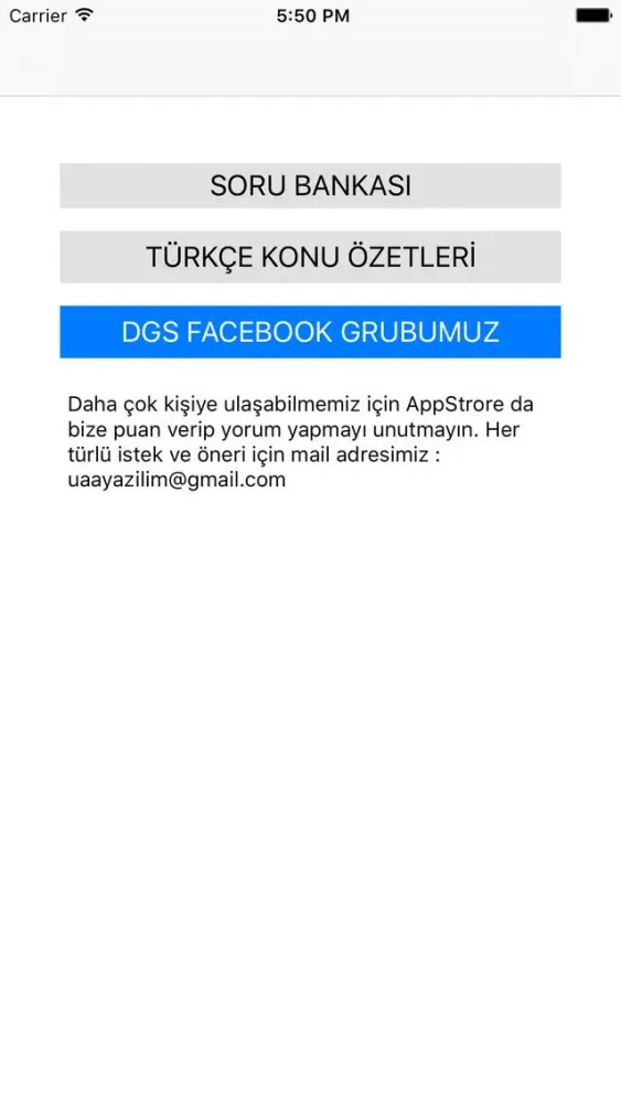 DGS Dikey Geçiş Sınavı Ekran Görüntüleri
